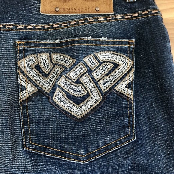 ESCADA Sport KATE Bootcut Western Blue Denim Jeans EU 42 - Picture 8 of 9